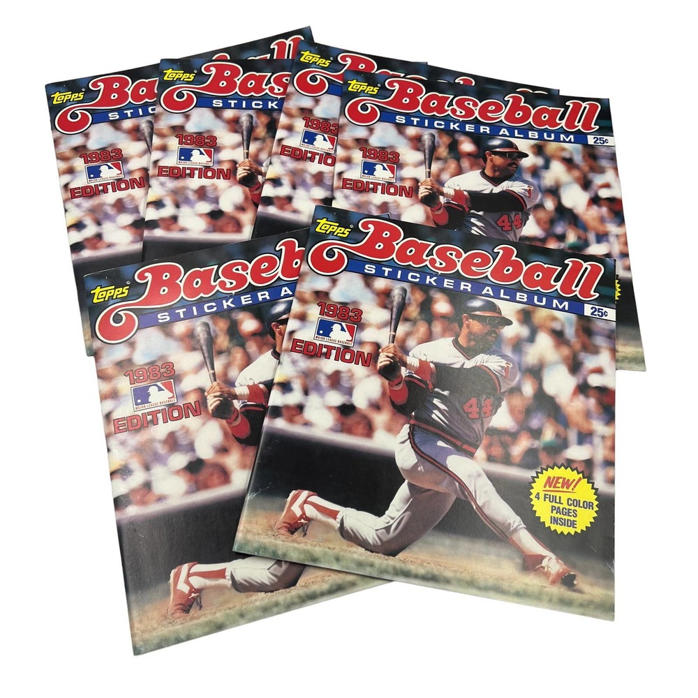 1983 Topps Baseball‎ Sticker Album Lot 6 NEW Major League Baseball